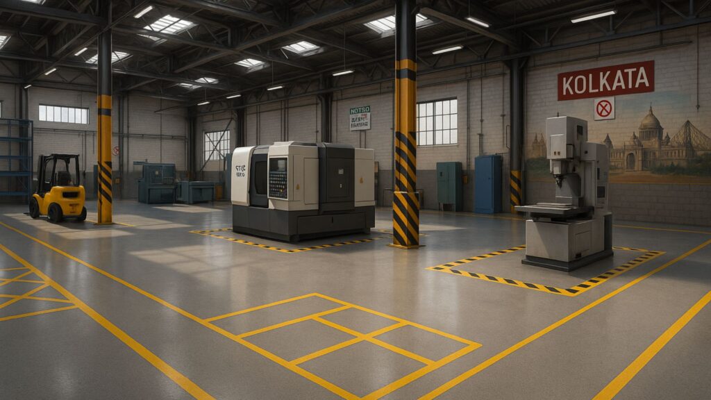 industrial flooring in Kolkata for heavy machinery